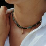 Naszyjnik choker z kamieniami BÓR