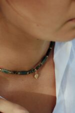 Naszyjnik choker z kamieniami BÓR - obrazek 8