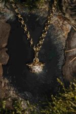 Pozłacany choker POZIOMKA - obrazek 4